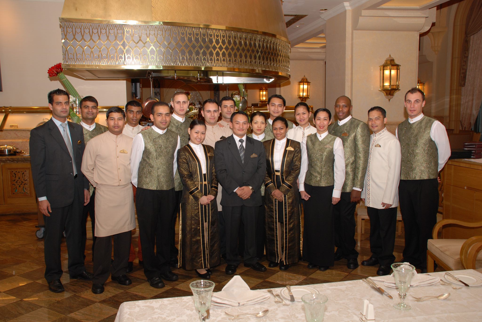 Group posing together in formal clothing